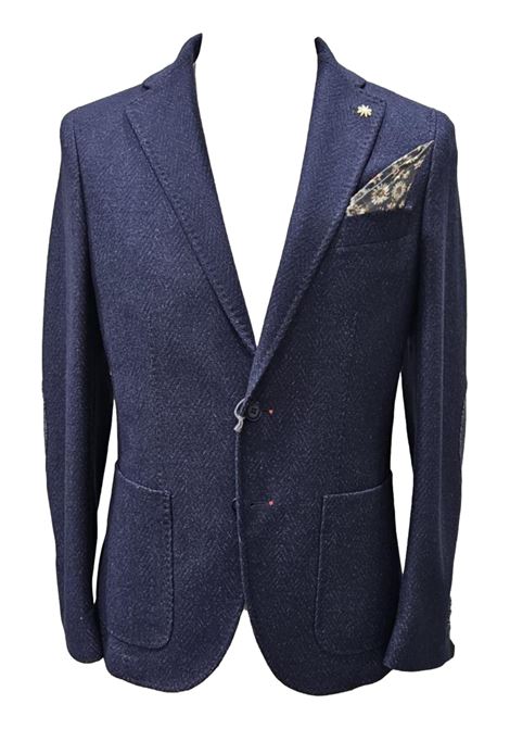 Manuel Ritz Herringbone jacket with patches MANUEL RITZ | suits Jacket | MU.2718MX.1836300300